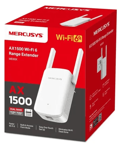Extensor Wi-Fi6 AX1500 Mercusys (ME60X