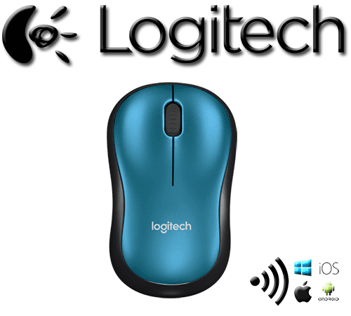 Mouse inalambrico Logitech M185 azul