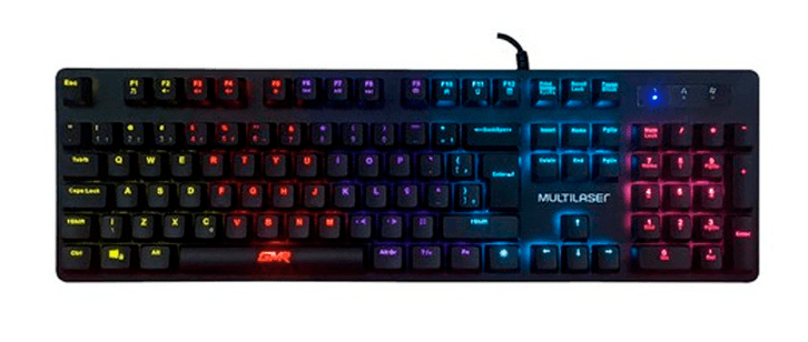 Teclado Gamer Mecanico Rainbow Multilaser 