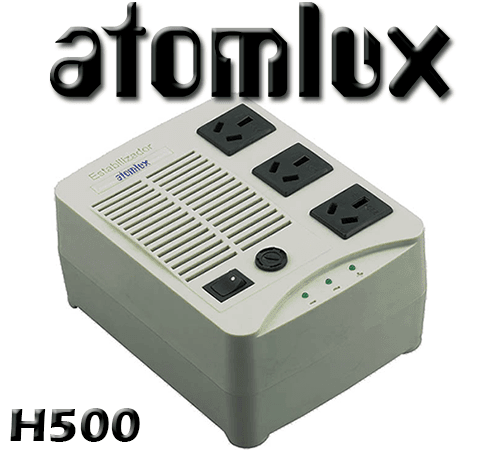 Estabilizador ATOMLUX H500 VA 3 SALIDAS 220 C/FILTRO