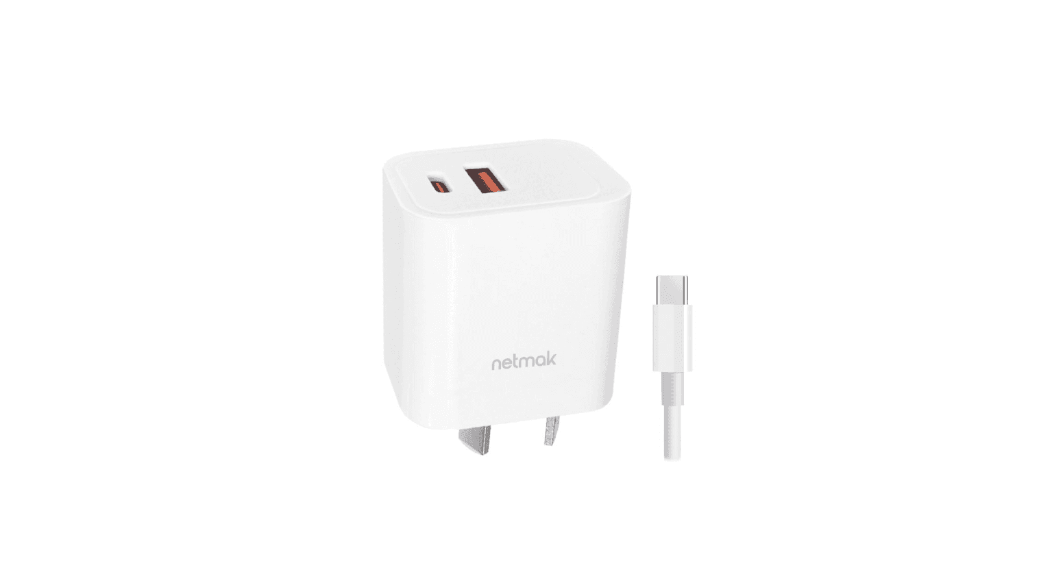 Cargador Qc + Pd 20w con Cable Netmak