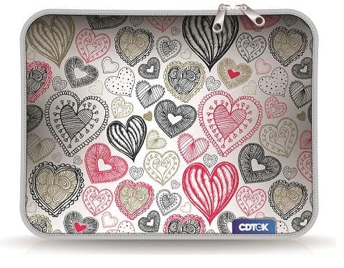 Funda notebook CDTEK 14   corazones 18 cod 147