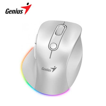 Mouse Inalambrico Bluetooth Genius Silent Mini Ergo 9000S Pro Pearl