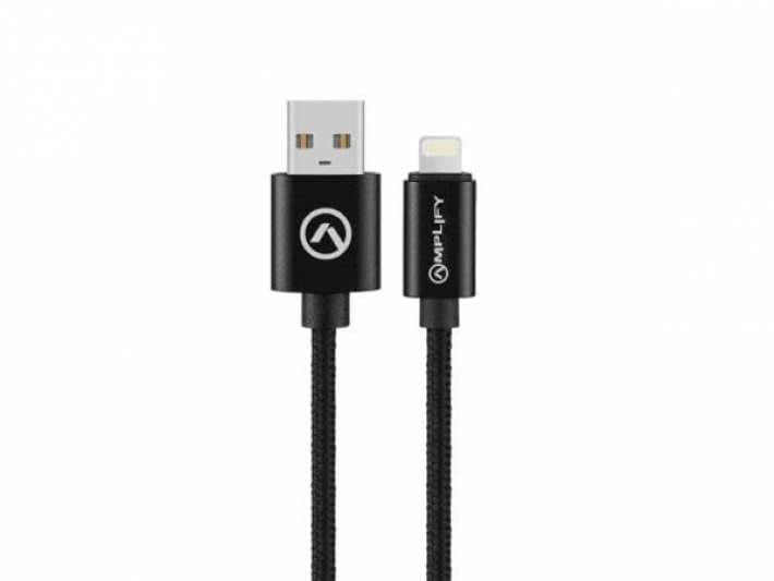 Amplify Linked series USB to Lightning braided cable Blck 1M
