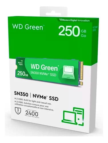 Disco Rigido SSD 250GB WD M2 NVME GREEN