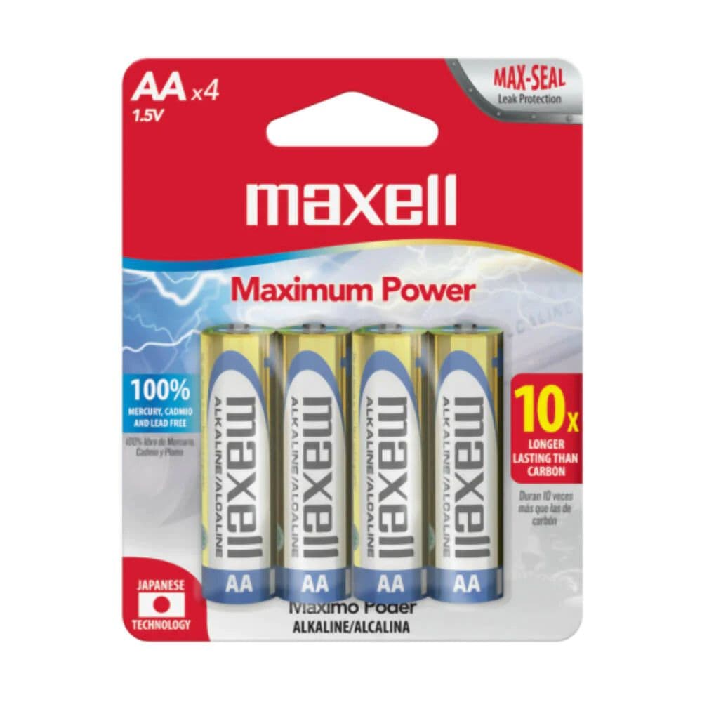 Pila Maxell Alcalina AAA Blister x4 1.5V