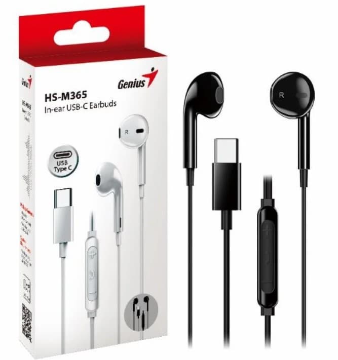 Auricular Genius Usb-C Black / White