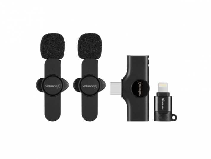 VolkanoX Prodigy Series Wireless Lavalier Microphone - Black