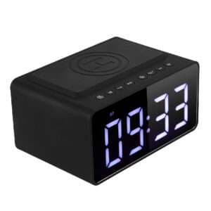 Parlante Bluetooth Awake Plus series Reloj Alarma con carga inalambrica y parlante