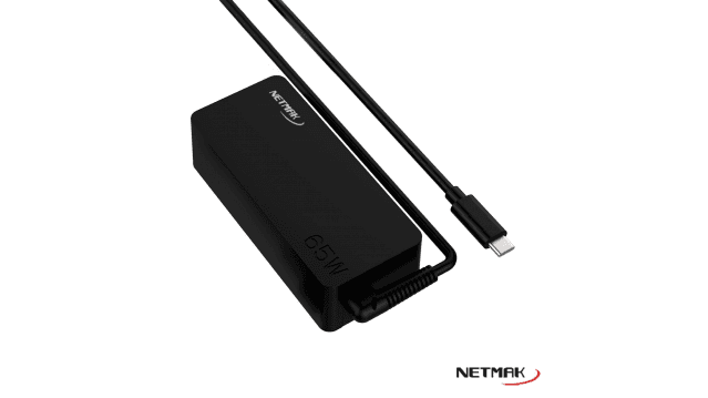 Cargador Notebook Universal Automatico USB-C Netmak 65W