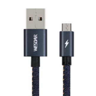Cable USB a Micro USB Wesdar T8 Blue