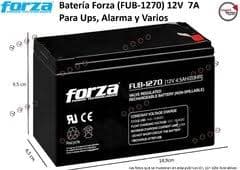 Bateria 12V 7A Para Ups y Alarma Forza