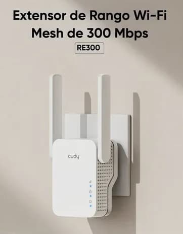 Extensor Cudy N300 Wi-Fi (RE300)