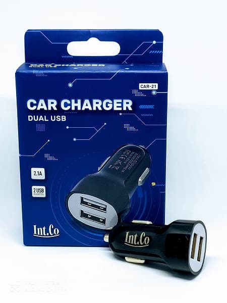 Cargador 12v a 2 USB 2.1A Int.Co