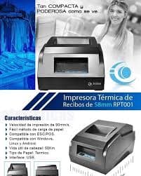 Impresora Termica 3nstar Rpt001 58mm Usb Ticket