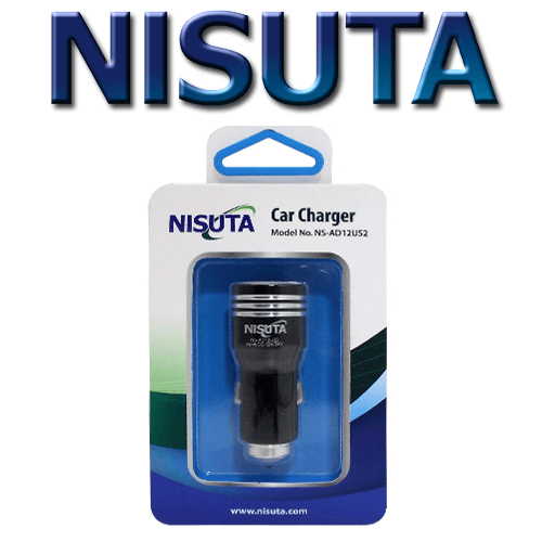 Cargador 12v a 2 USB Nisuta (NS-AD12US2)