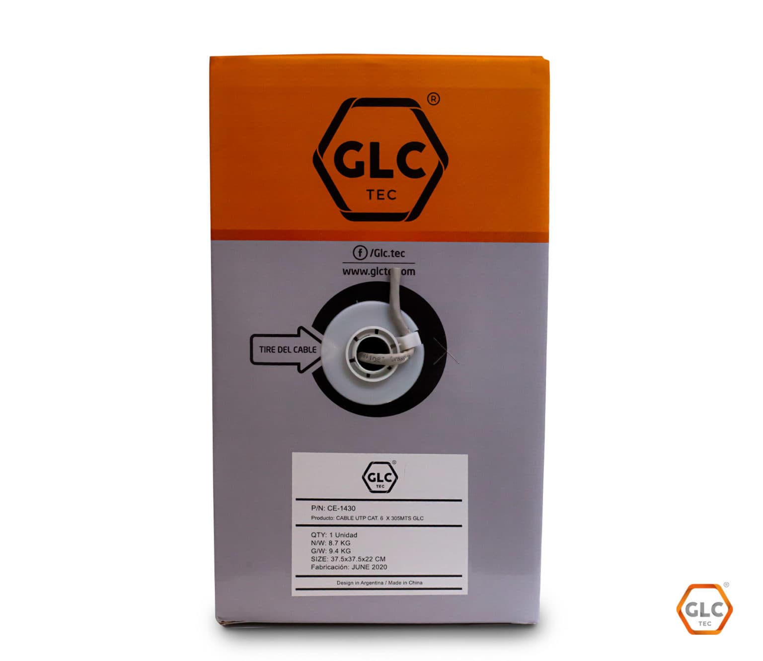 Cable UTP GLC Interior Cat6 X 305 Mts