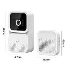 Timbre portero visor PEISO doorbell wifi 130 angular HD