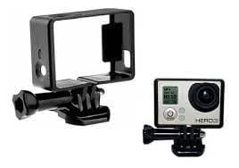 Carcasa Marco Frame Abierto Para Gopro Hero 3 Y 4 Con Base