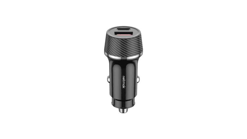 Cargador Doble p/Auto 48w Usb + Usb-C Netmak
