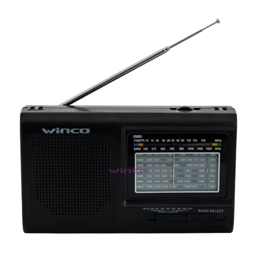 Radio Portatil AM/FM Winco (W-2005) 9 Bandas