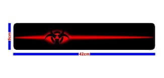 Apoya pad para borde del teclado rojo