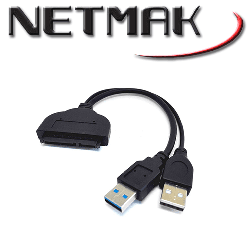 Adaptador de Discos 2.5 a USB Netmak (NM-SATA3)
