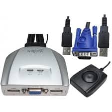 KVM Switch Nisuta 2 PC NSKVMUV2/ 2 Puertos / USB