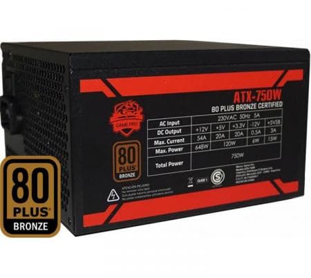 Fuente Game PRO 750W 80 Plus Bronze